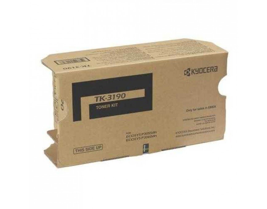 Kyocera TK-3190 Toner Kartuşu – Muadil Siyah Toner Kyocera TK-3190 Toner Kartuşu – Muadil Siyah Toner